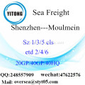 Shenzhen Port Sea Freight Shipping ke Moulmein